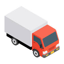Box truck parking icon