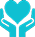icon of 2 hands holding a heart