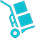 icon image of a dolly with boxes on it
