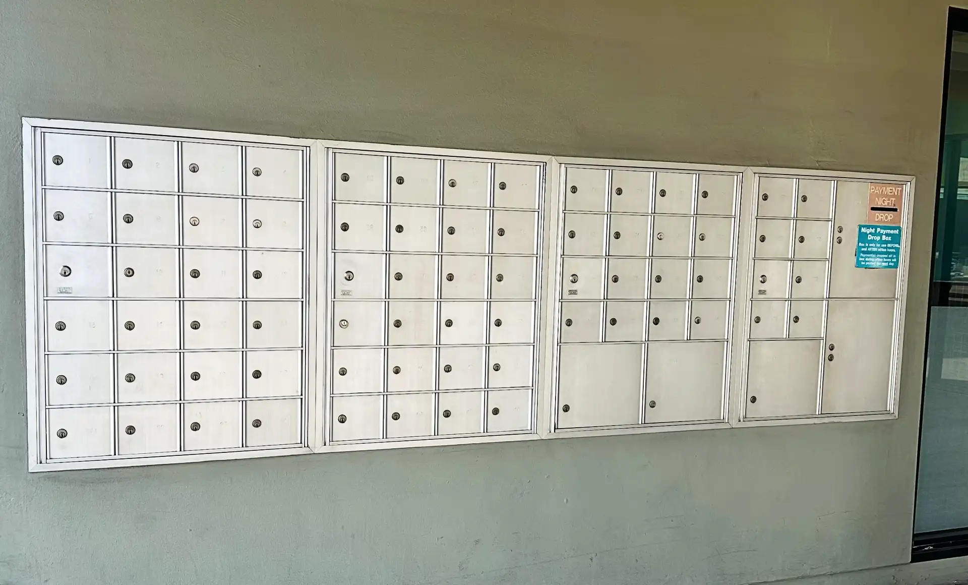Mailboxes at Saf Keep Storage Oakland